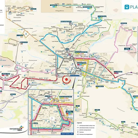Calme Et Spacieux, Cité Et Ville à Pied, Wifi, 2 Chambres, 3 Lits Carcasona